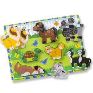 MELISSA & DOUG Zoo Animals Sound Puzzle - 8 Pieces - JKC Toymaster