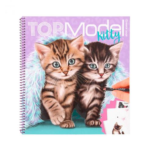 Create Your TOPModel Kitty Colouring Book