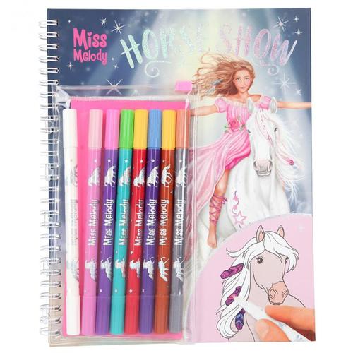 Miss Melody Horse Show Colouring Book With Magic Felt Pens