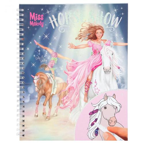 Miss Melody Horse Show Colouring Book With Magic Felt Pens