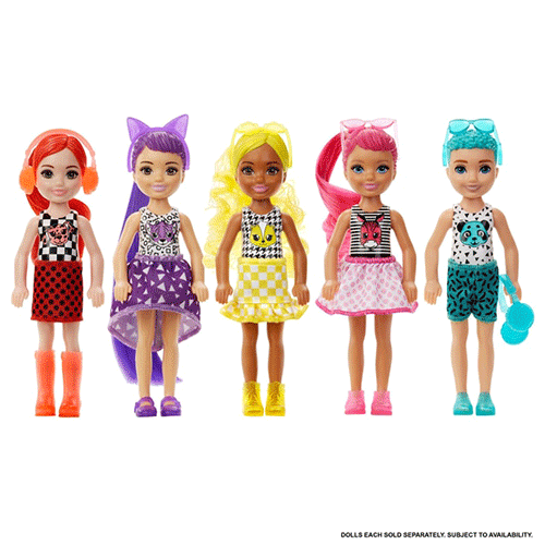 Barbie Colour Reveal Chelsea Dolls – Monochrome Series Assortment