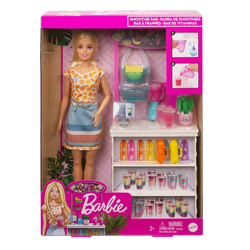 Barbie Smoothie Bar Playset with Blonde Barbie Doll