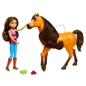 DreamWorks Spirit Untamed Nuzzle & Play Lucky Doll and Spirit Horse Figure