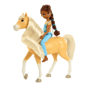 DreamWorks Spirit Untamed Pru Doll and Chica Linda Horse Figure