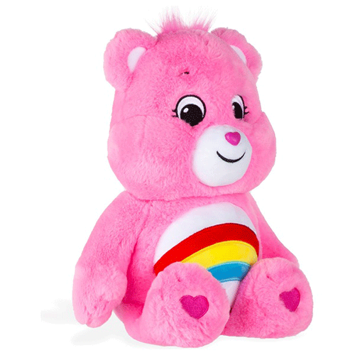 Care Bears Giant Plush Includes: 1 x Care Bear Giant Plush and a special Care Coin. Each Care Bears Giant Plush comes in a soft huggable material (ready for unlimited bear hugs). Comes with a special Care Coin for collecting and sharing. It’s perfect to give to a friend to show them how much you care or keep it as a reminder to yourself to always be caring and kind! Vibrant colours and with cool features – Say it, show it, Share it! Helps to engage in imaginative play, encourages Empathy and language development skills. Collect all 6 of the super soft Care Bears Giant Plush! Each Care Bear has embroidered eyes and Signature belly badge designs! The Care Bears are a group of huggable BFFs living that sweet caring life and what better way for you to join in on the fun than with the new Care Bears Plush. Each Care Bears is 14" inches in size, perfect for unlimited bear hugs, and ready for you to take on your adventures of sharing and caring! It also comes with a collectible Care Coin so you can show the world how much you care, share your coin with a friend to show how much you care.