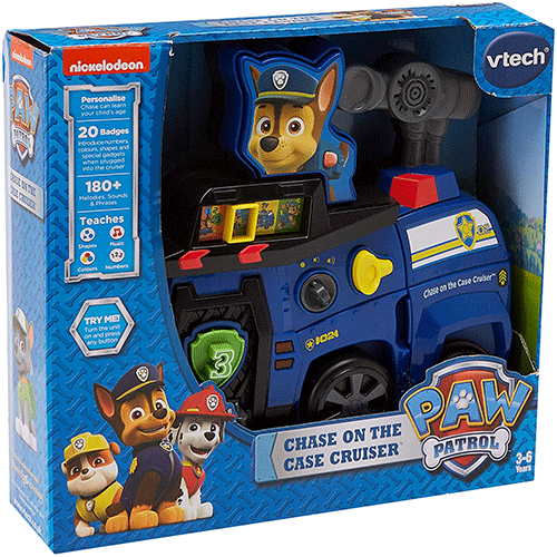 Paw Patrol Chase on the Case Cruiser