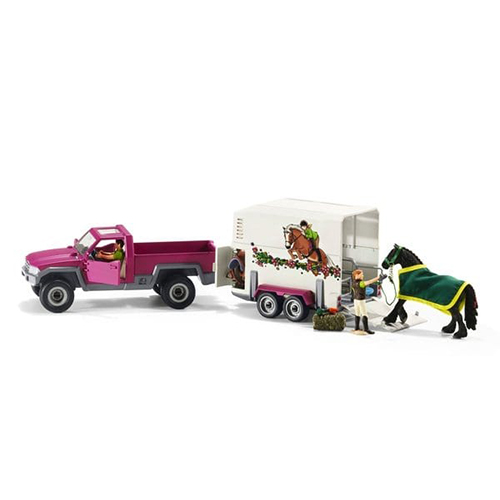 Schleich Horse Club Pick Up with Horse Box 42346
