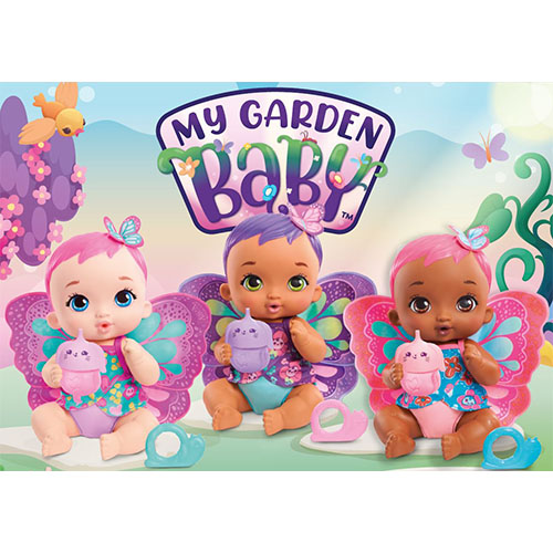 My Garden Baby Feed And Change Baby Butterfly Doll Magenta