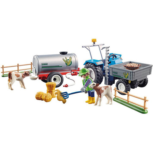 Playmobil 70367 Country Loading Tractor with Water Tank