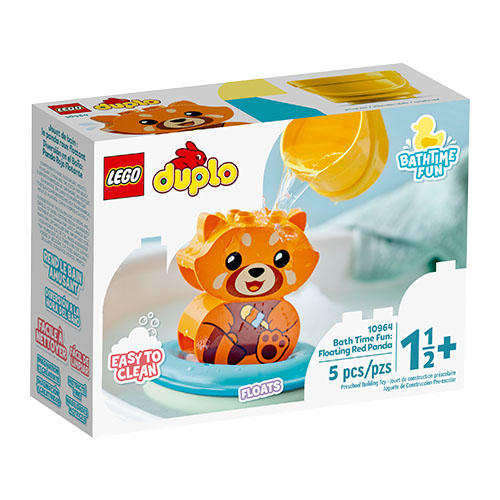 LEGO 10964 DUPLO Bath Time Fun: Floating Red Panda Baby Toy