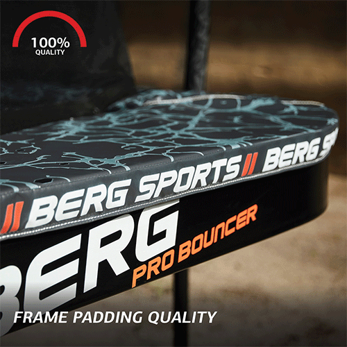 BERG Ultim Pro Bouncer 500 Regular Rectangle Trampoline with Safety Net DLX XL