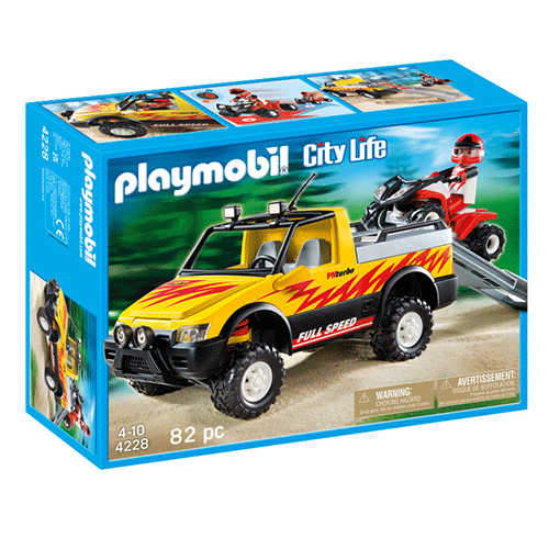 Playmobil PICK UP TRUCK WITH QUAD 4228