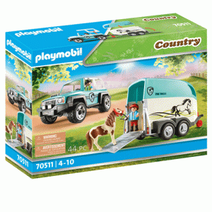 Playmobil 70511 Car With Pony Trailer