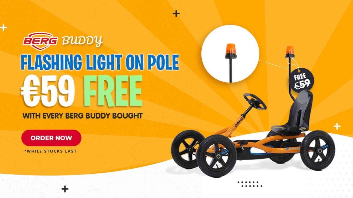Buy Any Berg Buddy Go Kart And Get A Berg Buddy Flashing Light Free