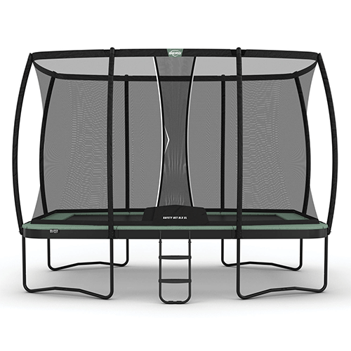 BERG SPORTS Ultim Champion ECO 410 with Safety Net Deluxe XL Rectangle Trampoline