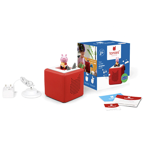 Tonies Box Starter Set | Peppa Pig Edition | Red