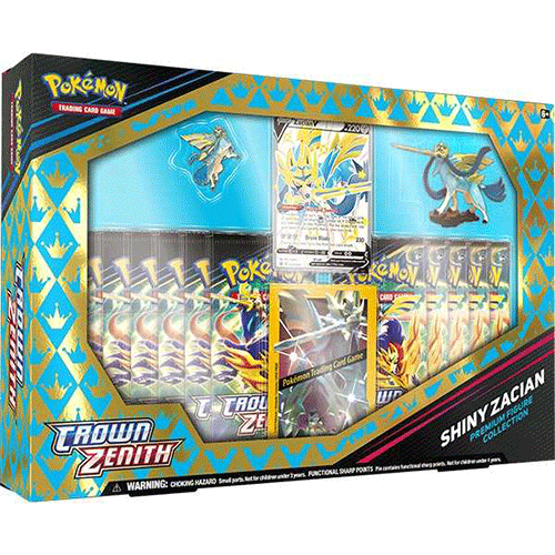 Pokémon TCG: Sword & Shield 12.5 Crown Zenith Premium Figure Collection-Shiny Zacian/Shiny Zamazenta